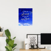 Er zählt die Kunst der "Stars Wall" Poster (Heimbüro)