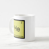 Er - Zuhause Economics Funny Chemistry Element Sym Kaffeetasse (Vorderseite Links)