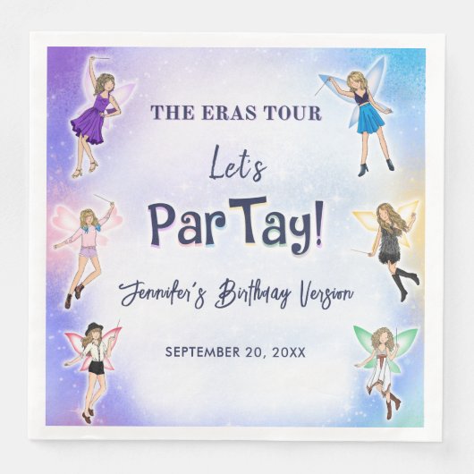 Era Birthday Party Serviette (Vorderseite)