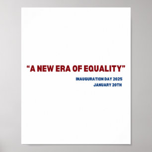 Era Equality Kamala Harris 2024 Era Equality Tag C Poster