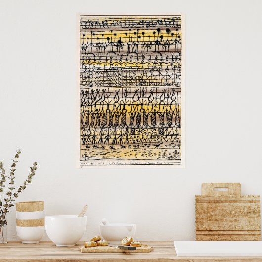 ERA-Kühlung in einem Hot-Zone-Garten | Paul Klee | Poster (Küche)