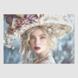 Era Marcella-Dekoupage der Vintagen 1920er Jahre Seidenpapier