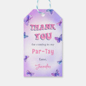 Eras Birthday Party Danke Geschenkanhänger (Rückseite)