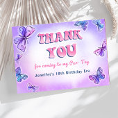 Eras Birthday Party Danke Karte