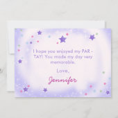 Eras Birthday Party Friendship Bracelet Dankeskarte (Rückseite)