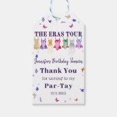 Eras Birthday Party Schmetterlinge Vielen Dank Geschenkanhänger (Vorderseite)
