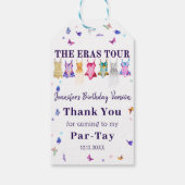 Eras Birthday Party Schmetterlinge Vielen Dank Geschenkanhänger (Rückseite)
