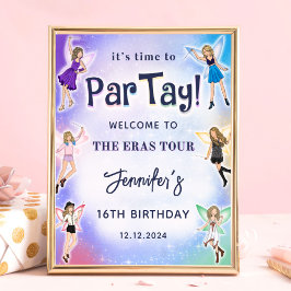 Eras Birthday Party Welcome Poster