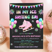 Eras Ice Skating Birthday Invitation Einladung