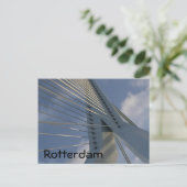 Erasmus-Brücke, Rotterdam Postkarte (Stehend Vorderseite)