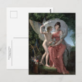Erato Muse of Lyrical Poetry von Charles Meynier Postkarte (Vorne/Hinten)