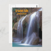 Erawan falss Thailand Postkarte (Vorne/Hinten)