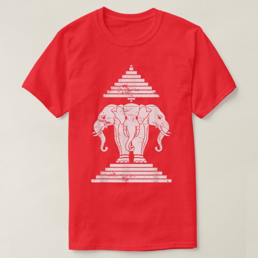 Erawan Sabaidi Greeting 3 Headed Elephant Kingdom T-Shirt (Design vorne)