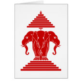 Erawan Three Headed Elephant Lao / Laos Flag (Vorne)