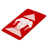 Erawan Three Headed Elephant Lao / Laos Flag Magnet (Linke Seite)