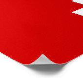 Erawan Three Headed Elephant Lao / Laos Flag Poster (Ecke)