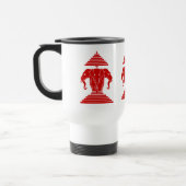 Erawan Three Headed Elephant Lao / Laos Flag Reisebecher (Links)