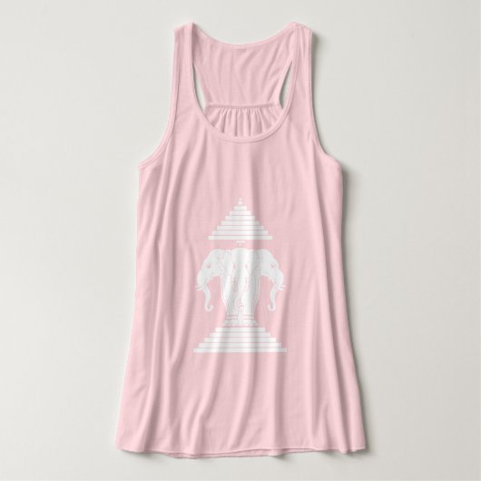 Erawan Three Headed Elephant Lao / Laos Flag Tank Top (Design Vorderseite)