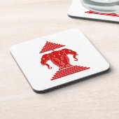 Erawan Three Headed Elephant Lao / Laos Flag Untersetzer (Linke Seite)