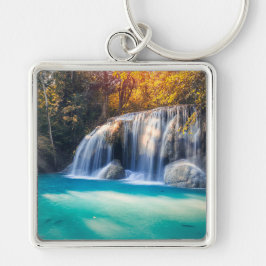 Erawan Wasserfall in der Provinz Kanjanaburi in Th Schlüsselanhänger