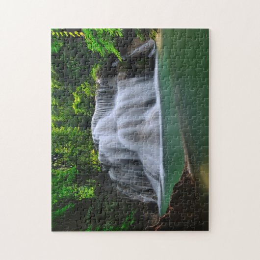 Erawan Wasserfall | Kanchanaburi, Thailand Puzzle (Vertikal)