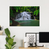 Erawan Waterfall | Kanchanaburi, Thailand Poster (Heimbüro)