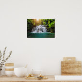 Erawan Waterfall | Kanjanaburi Thailand Poster (Küche)