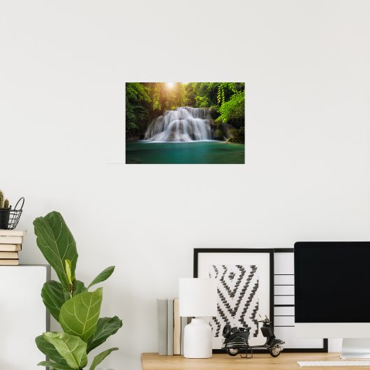 Erawan Waterfall | Kanjanaburi Thailand Poster (Heimbüro)