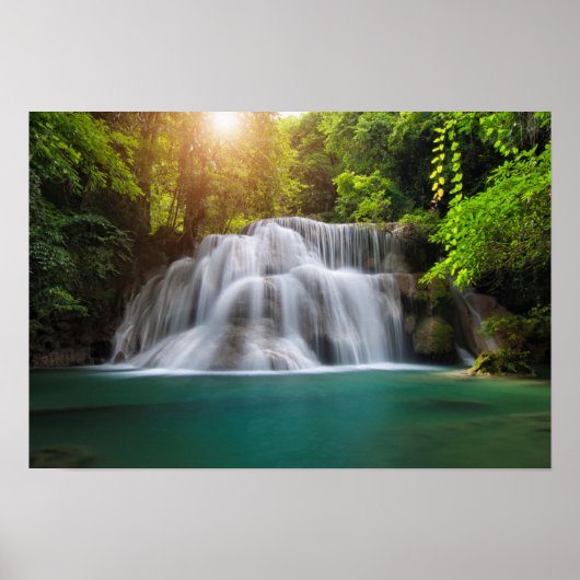 Erawan Waterfall | Kanjanaburi Thailand Poster (Vorne)