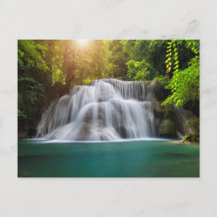 Erawan Waterfall   Kanjanaburi Thailand Postkarte