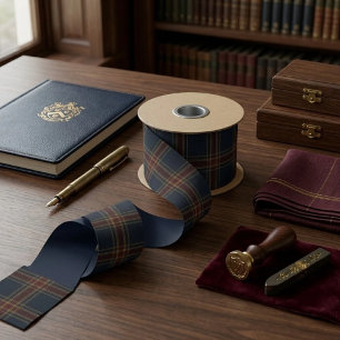 Erb-Plaid Burgunder-Tartan   Luxus-Altes-Geld-Stil Satinband