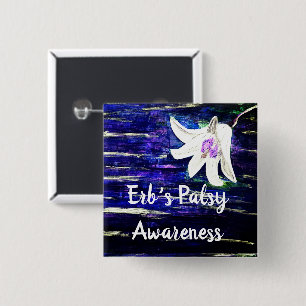 Erb’s Palsy Flower Design Button