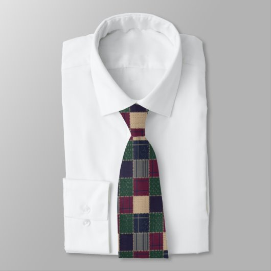 Erb-Tartan-Patchwork  Krawatte (Gebunden)