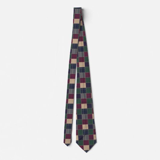 Erb-Tartan-Patchwork  Krawatte (Rückseite)