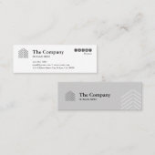 Erbauer-Architekten-graue MiniVisitenkarte Mini Visitenkarte (Vorne/Hinten)