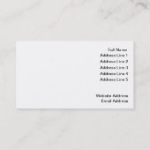 Erbauer "bearbeitet" Visitenkarte (Rückseite)