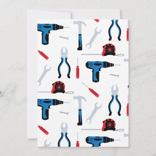 Erbauer Einladung zum Geburtstag, Handyman (Rückseite)