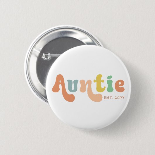 Erbaute Tante | Geschenke für Tante Button (Vorne & Hinten)