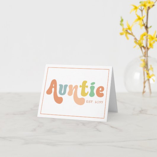 Erbaute Tante | Geschenke für Tante Karte (Gelbe Blume)