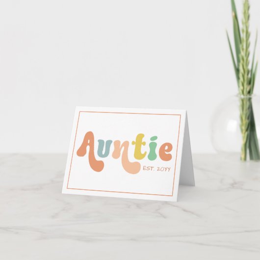 Erbaute Tante | Geschenke für Tante Karte (Vorderseite)