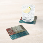 Erbe abstraktes I Rechteckiger Pappuntersetzer (Vor Ort)