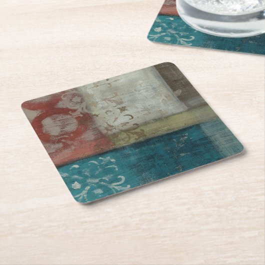 Erbe abstraktes I Rechteckiger Pappuntersetzer (angewinkelt)