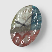 Erbe abstraktes II Runde Wanduhr (Winkel)