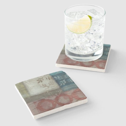 Erbe abstraktes II Steinuntersetzer (Seitenansicht)