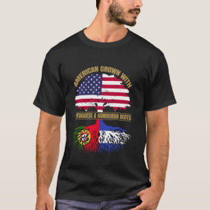Erbe Amerikanisch angebaut mit Portugiesisch Hondu T-Shirt