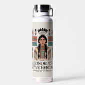 Erbe der Native Americans Trinkflasche (Rückseite)