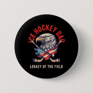 Erbe des Feldes - Eishockey-Vater Button
