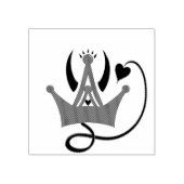Erbe des höllischen Throns Gummistempel (Prägung)