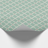 Erbe-Feiertags-Check Geschenkpapier (Ecke)