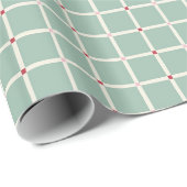 Erbe-Feiertags-Check Geschenkpapier (Rolleneckpunkt)